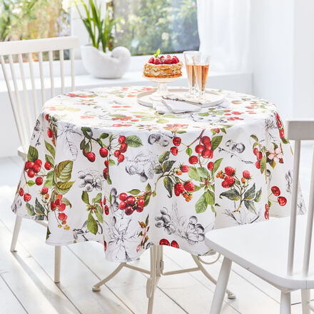 Produktbild f�r 'Gartenfr�chte-Tischdecke mit Faserschutz'