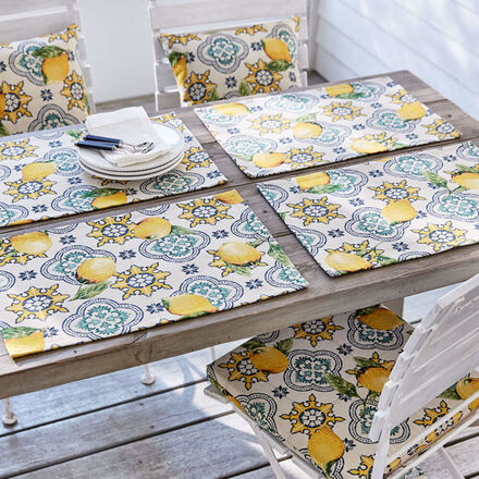 Produktbild für 'Gobelin-Tischsets Zitrone bringen den Sommer auf den Tisch'