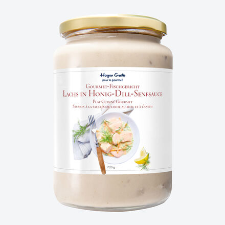 Produktbild für 'Gourmet-Klassiker im Glas: Lachs in Honig-Dill-Senfsauce'