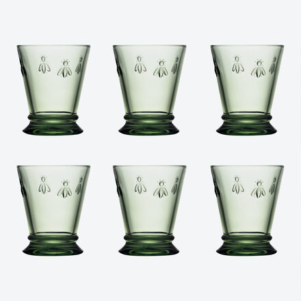 Produktbild für 'Großes Becherglas grün: Das Wappentier der Bonapartes auf Ihrem Glas'