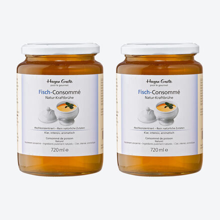 Produktbild für 'Hagen Grote Fisch-Consommés - Aus Naturkraftbrühen schnell ohne Aufwand feine Suppen zaubern'