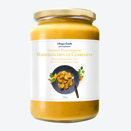Produktbild fr 'Hagen Grote Gourmet-Klassiker: Maishhnchen in Currysauce – servierfertig zubereitet'