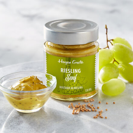Produktbild f�r 'Hagen Grote Riesling-Senf &ndash; mit feiner Weinnote und ganzen Senfk�rnern, 130 ml'