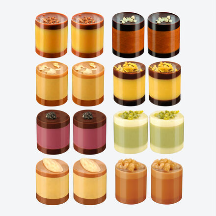 Produktbild fr 'Handgefertigte Schichtpralinen - 8 Sorten, 20 Stck, 300 g'