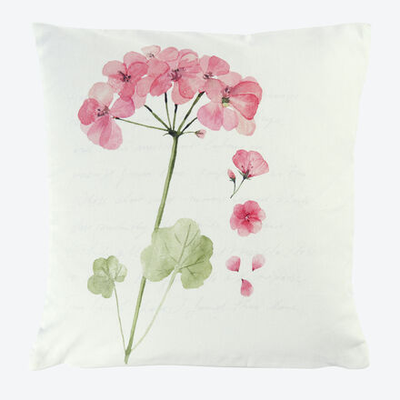 Produktbild f�r 'Housse de coussin r�versible Fleurs des pr�s - 45/45 cm'
