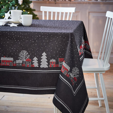 Produktbild für 'Hyggelige Winter-Tischdecke aus schwedischer Manufaktur'