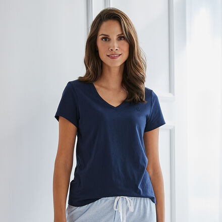 Produktbild für 'Klassisches Schlaf-Shirt aus weichem Baumwoll-Jersey'