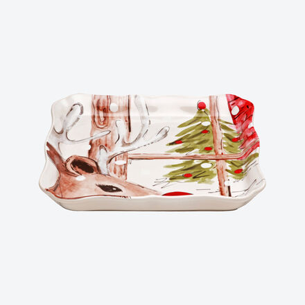 Produktbild für 'Kleine Servierplatte zum fröhlichen Mix & Match Wintergeschirr'