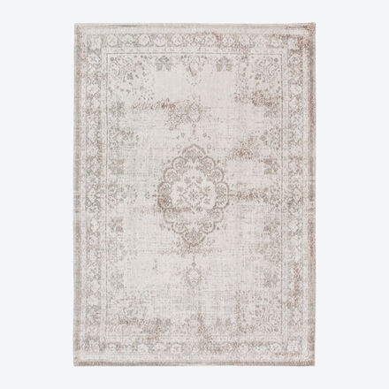 Produktbild für 'Kurzfloriger Vintage-Teppich mit Ornament-Muster'