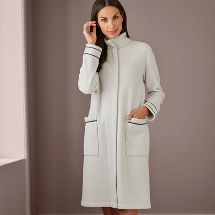 Produktbild für 'Kuschelweicher Fleece-Morgenmantel, Schlafbekleidung, Loungewear, Bademantel, Hausmantel'