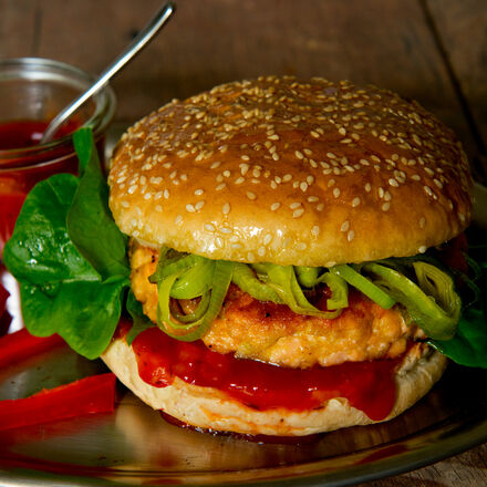 Produktbild für 'Lachsburger'