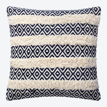 Produktbild für 'Lässiges Dekokissen mit Rautenmuster 45 x 45 cm, Couchkissen, Kissenbezug, Zierkissen, Kissenhülle'
