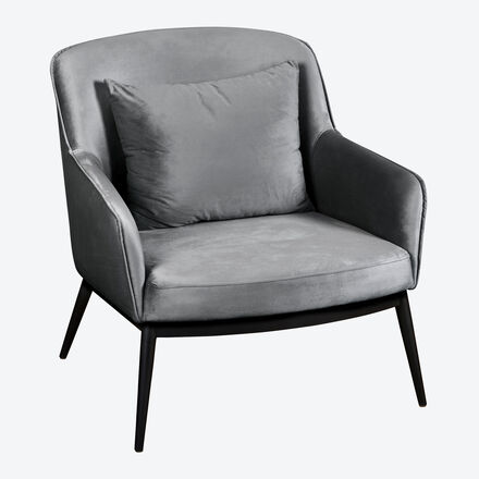 Produktbild für 'Lambert Lounge-Sessel im exklusiven Samt-Look'