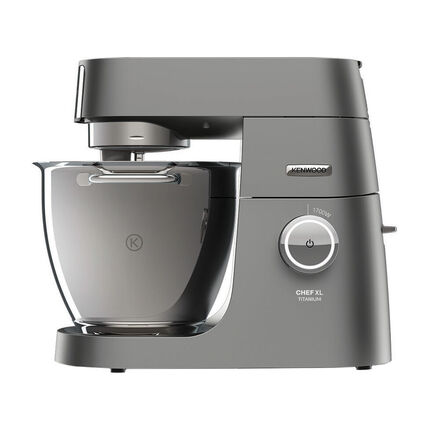 Produktbild für 'Leistungsstarke Kenwood-Küchenmaschine mit umfangreichem Zubehör genügt professionellen Ansprüchen'
