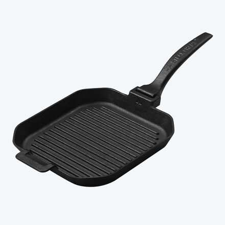 Produktbild für 'Massive Guss-Grillpfanne mit abnehmbarem Griff'