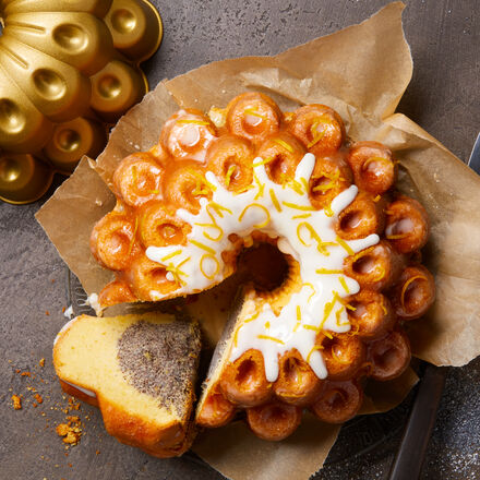 Produktbild für 'Mohn-Orangen-Kuchen Backform Dahlienblüte'