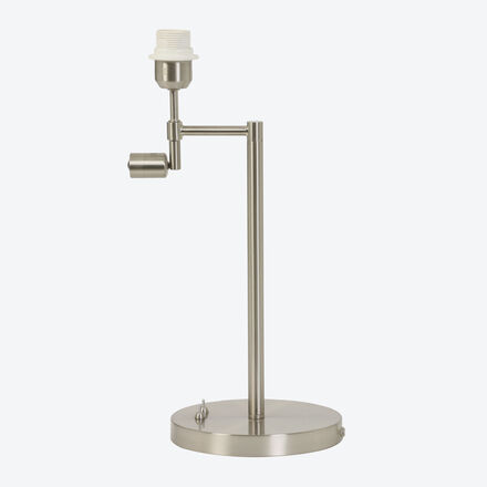 Produktbild fr 'Nickel Lampenfu mit LED-Leselampe – flexibel kombinierbar'