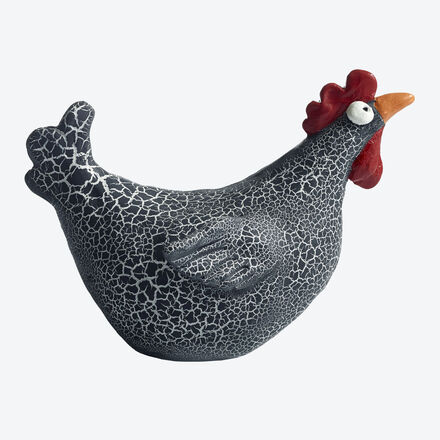 Produktbild fr 'Originelle Deko-Hhner in aufwendigem Craquel – handbemalt'