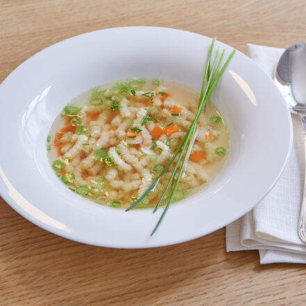 Produktbild für 'Passatelli Parmesan-Nudeln in Brühe'