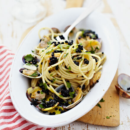 Produktbild für 'Pescaviar Venusmuschel Spaghetti'