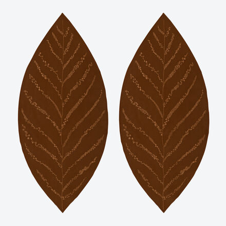 Produktbild fr 'Platzsets in Blattform aus veganem Leder – Gro'