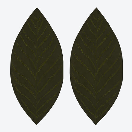 Produktbild fr 'Platzsets in Blattform aus veganem Leder – Gro'