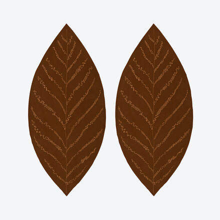 Produktbild fr 'Platzsets in Blattform aus veganem Leder – Klein'