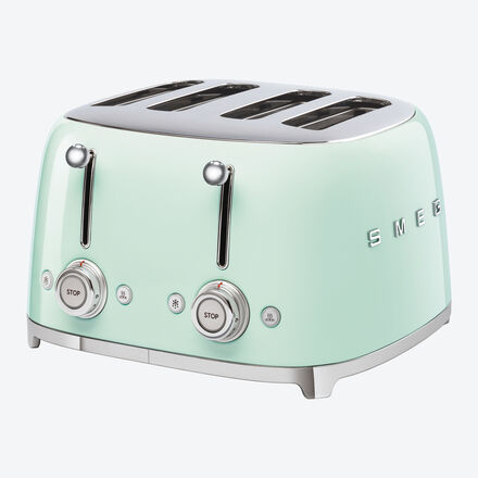 Produktbild für 'SMEG 4-Schlitz-Toaster verbindet eleganten Retro-Look mit modernster Technik'