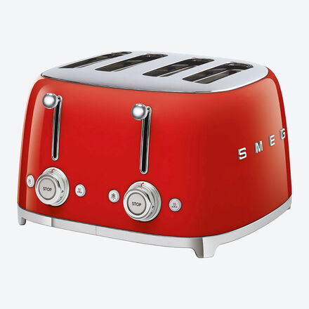 Produktbild für 'SMEG 4-Schlitz-Toaster verbindet eleganten Retro-Look mit modernster Technik'