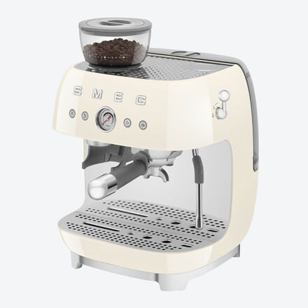 Produktbild für 'SMEG-Siebträgermaschine mit Kaffeemühle, Espressomaschine'