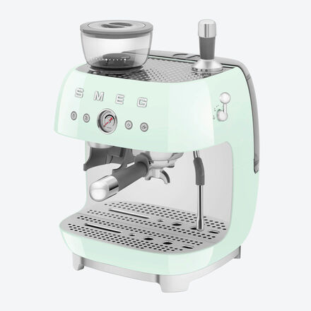 Produktbild für 'SMEG-Siebträgermaschine mit Kaffeemühle, Espressomaschine'