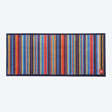 Produktbild für 'Saugstarker Läufer Happy Stripe hält 95 % Schmutz zurück'