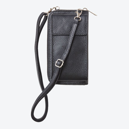 Produktbild für 'Schicke Handytasche mit Geldbörse aus weichem Leder'