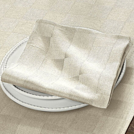 Produktbild fr 'Servietten: Prachtvolle Halbleinen-Damasttischwsche betrt mit vornehmem Glanz'