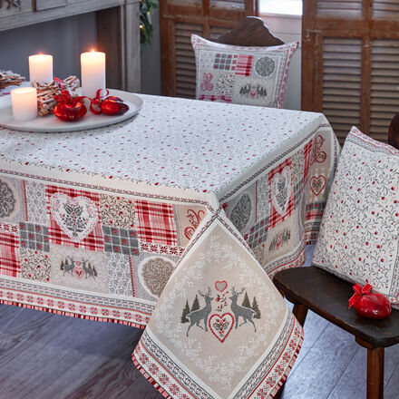 Produktbild für 'Stilvolle Tischdecke im alpinen Landhausstil'