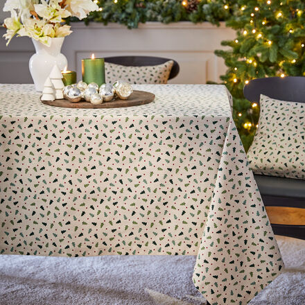 Produktbild für 'Stimmungsvolle Weihnachts-Tischdecke mit Tännchen-Motiv, Tischdecke, Tafeldecke, Tischläufer'