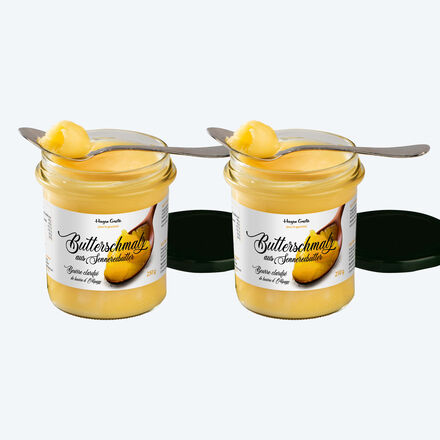 Produktbild für 'Superhoch erhitzbares Senner-Butterschmalz zum Braten, Frittieren, Würzen'