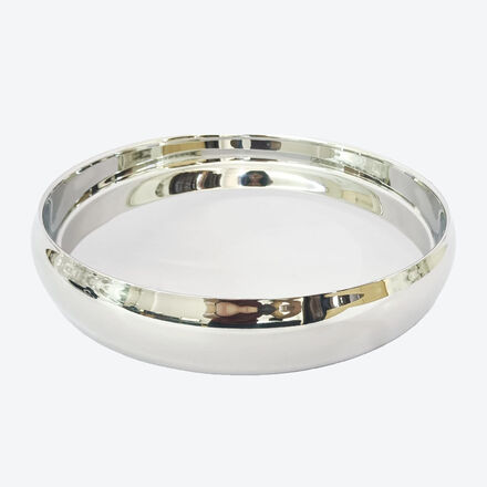 Produktbild fr 'Tablett rund - Edelstahl, silberfarben, /H 40/6 cm'