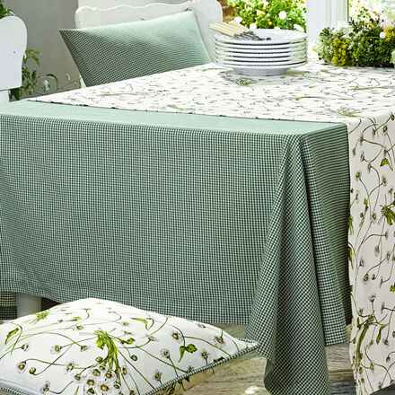Produktbild f�r 'Tischdecke 130 x 170 cm Tischw�sche Vichy Karo gr�n'