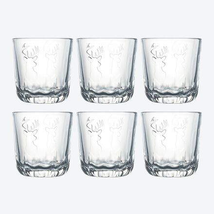Produktbild für 'Trinkglas-Serie Hirsch: Getränke stilvoll genießen'