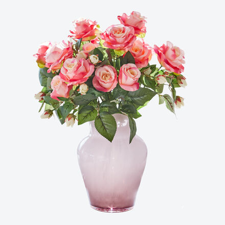 Produktbild für 'Üppiges Rosenbouquet in frischen Farben'