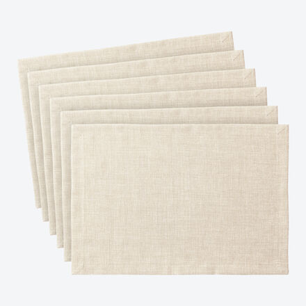 Produktbild fr 'Unifarbene Basis-Tischsets mit Fleckschutz'