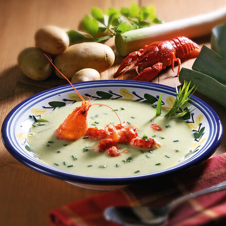 Produktbild für 'Vichyssoise mit Flusskrebsen'