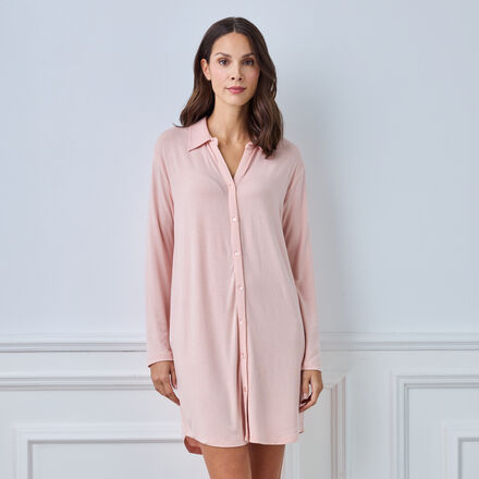 Produktbild für 'Weiches Schlafshirt Rosa in bequemer Passform'