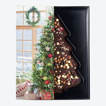 Produktbild für 'Weihnachtliche Schokoladentafel in Tannenbaumform'