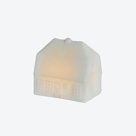 Produktbild fr 'Weihnachtshuser mit LED-Beleuchtung - Wachs, 2 Ausfhrungen'