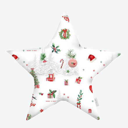 Produktbild fr 'Weihnachtskissen Xmas - in Herz- oder Sternform, bereits gefllt'