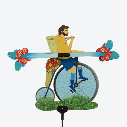 Produktbild für 'Windspiel Fahrrad 60 x 35 cm - Gartendeko aus der Bretagne'