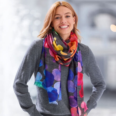 Produktbild fr 'Wollschal mit Seidenanteil - 70/180 cm'